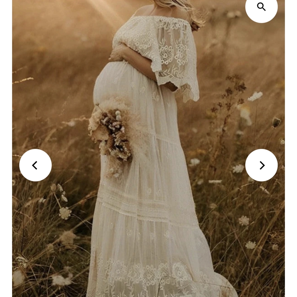 White Lace Overlay Dress